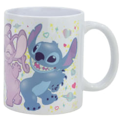 Disney Mug Stitch en Céramique Haute Qualité 325ml Collection Stitch et Angel Blanc