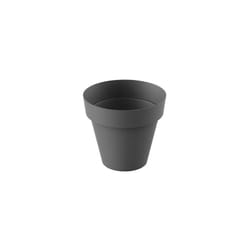 Pot modèle 'Tes' Ø18x15cm (2,5 litres) en polypropylène gris anthracite