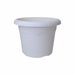 Pot de fleurs - GENERIQUE - Injection Blanc - Ø30cm - Plastique de qualité - Rond
