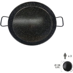 Garcima - Poêle à paella émaillée 3 personnes/28 cm.