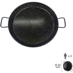 Garcima - Poêle à paella émaillée 5 personnes/32 cm.
