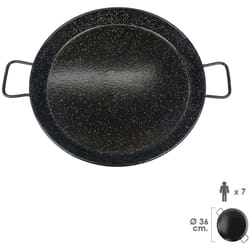 Poêle à paella émaillée 7 personnes/36 cm.