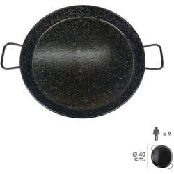 Poêle à paella émaillée 9 personnes/40 cm.