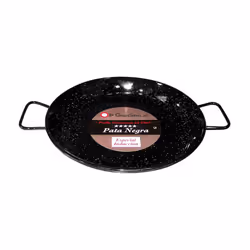Poêle à paella en émail pour induction 38 cm - Fabriquée en acier de haute qualité - Finition émaillée - Acier de 2 mm d'épai ...