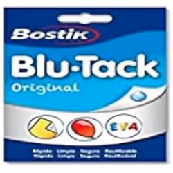 Adhésif Multi-Usages - BOSTIK - Blu-Tack Original - Réutilisable - Fixation sans traces - Bleu