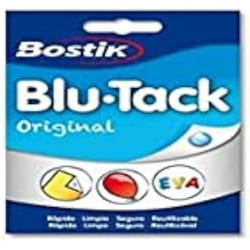 Adhésif Multi-Usages - BOSTIK - Blu-Tack Original - Réutilisable - Fixation sans traces - Bleu