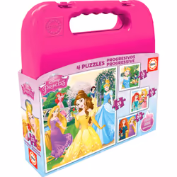 Educa Disney Princesses - Malette Progressifs 12+16+20+25, 73 pièce(s), 3 an(s)