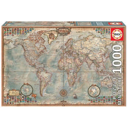 Puzzle Le Monde 1000 pièces - EDUCA - Voyage et cartes - Adulte - 12 ans
