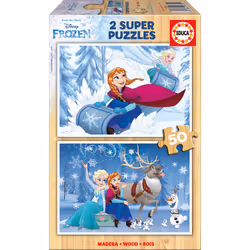 Educa 2x50 Frozen, 100 pièce(s), 4 an(s)