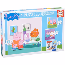 Puzzle Peppa Pig - 12-16-20-25 pièces - Dessins animés et BD - Enfant