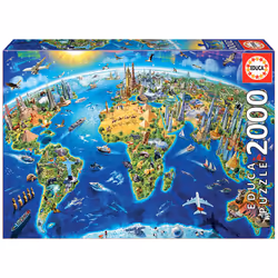 Educa 17129, 2000 pièce(s), Monde, 14 an(s)