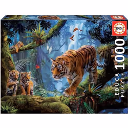 Puzzle de 1000 pièces Educa Tigres En Arbol