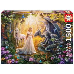 Educa 1500 Dragon, Princesse Et Licorne