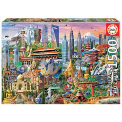 Educa Asia Landmarks Jeu de puzzle 1500 pièce(s) Bâtiments