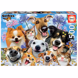 Educa Fun in the sun selfie, 500 pièce(s), Animaux, 10 an(s)