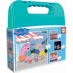 Valise de 4 Puzzle progressifs Peppa Pig