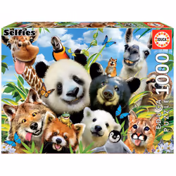 Educa Llama Drama Selfie, 1000 pièce(s), Animaux, 12 an(s)