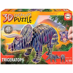 Puzzle 3D Educa Triceratops