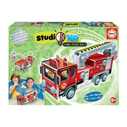 Educa Puzzle 3D Studio 3D (FR) Camion de Pompiers 57 Pièces