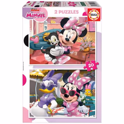 Puzzle de 2 x 20 pièces Educa Minnie