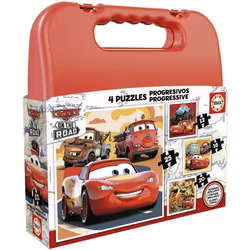 Cars Set de 4 Puzzles On the Road 73 Pièces