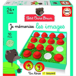 Jeu dapprentissage - EDUCA - Je Mémorise Les Images - Petit ours brun