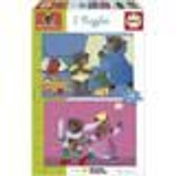 Puzzle - EDUCA - Petit Ours Brun : Ensemble de 2 puzzles de 48 pièces pour enfants dès 4 ans
