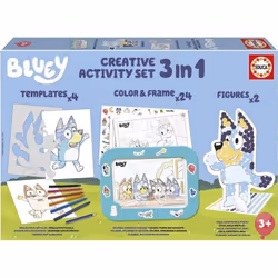 Set créatif - EDUCA - Décoration et modelage des personnages Bluey - 3 activités dès 3 ans