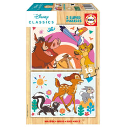 Educa Borras Disney Puzzle Bois 2 x 16 Pièces