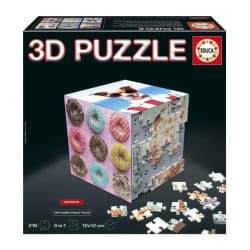 Puzzle 3D - EDUCA - Cube Aesthetic - 216 Pieces - 6 Puzzles de 36 Pieces - Défi 8 Ans + (20125)