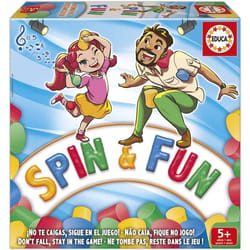 Spin & Fun - Jeu d'équilibre - EDUCA - Teste l'agilité et l'équilibre - 2 à 4 joueurs - Dès 5 ans