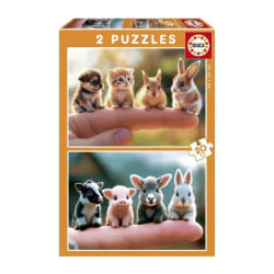Puzzle - EDUCA - Bébés Animaux - 2 x 20 pieces