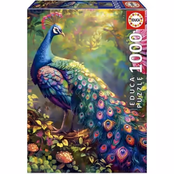 Puzzle - EDUCA - Jardin de Paons - 1000 pièces - 68x48 cm - Pour adultes à partir de 12 ans