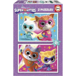 Educa Borras - Puzzles 2x20 Super Kitties