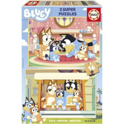 EDUCA BORRAS Puzzle 2 x 16p en bois La famille de Bluey