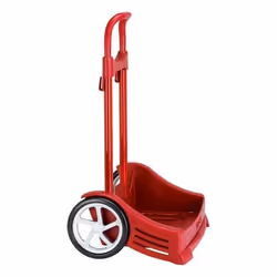 Chariot pour sac à dos - Safta - Rouge - Capacité 28 L - 2 roues - Design Sportif