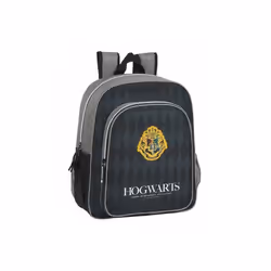 Sac à dos enfant cartable - SAFTA - Harry Potter Poudlard - Gris - 38x32x12 cm - 2 compartiments