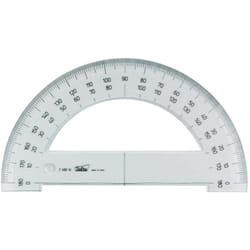 Demi-cercle en plastique 15 cm