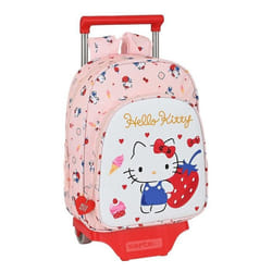 Sac à roulettes Hello Kitty Happiness 33 CM maternelle - Cartable