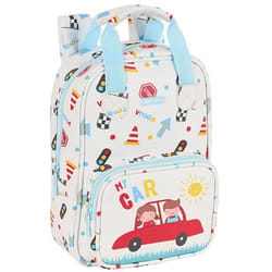 Sac à dos - CMP - My Car - 28 CM - Blanc - Haut de gamme - Maternelle