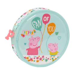Peppa Pig Pochette crayons Cosy corner Rond Bleu clair (18 Pièces)