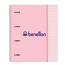 Classeur - Safta - 512253666 - 4 Ani 35 mm - Recharge Benetton Vichy - Multicolore