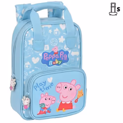 Peppa Pig Sac à dos enfant Baby Bleu clair (20 x 28 x 8 cm)