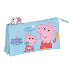 Peppa Pig Trousse d'écolier Baby Bleu clair (22 x 12 x 3 cm)