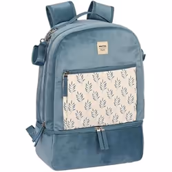 Safta sac accessoires pour bébé Leaves Turquoise (30 x 43 x 15 cm)