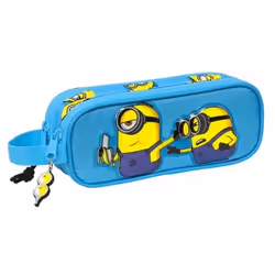 Trousse décolier - Minions - Minionstatic - Bleu - Polyester 300D - 21 x 8 x 6 cm