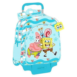 Sac à Dos avec Chariot - Safta - Bob léponge - Multicolore - 33x42x14 cm - Ergonomique