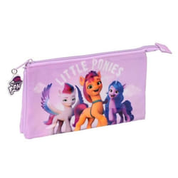 My Little Pony Trousse Fourre-Tout Triple Lila (22 x 12 x 3 cm)