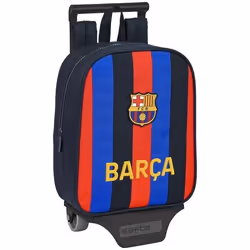 F.C. Barcelona Cartable à roulettes Bordeaux Blue marine (22 x 27 x 10 cm)