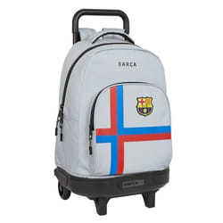 F.C. Barcelona Cartable à roulettes Gris (33 x 45 x 22 cm)